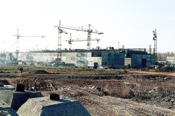 Instalacje przechowywania materiał&oacute;w rozszczepialnych, widok na centrum wentylacyjne magazynu