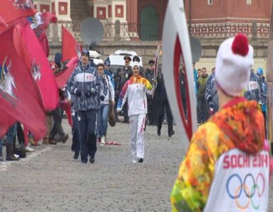 Miniatura: Ogień olimpijski był już w Moskwie. Zobacz