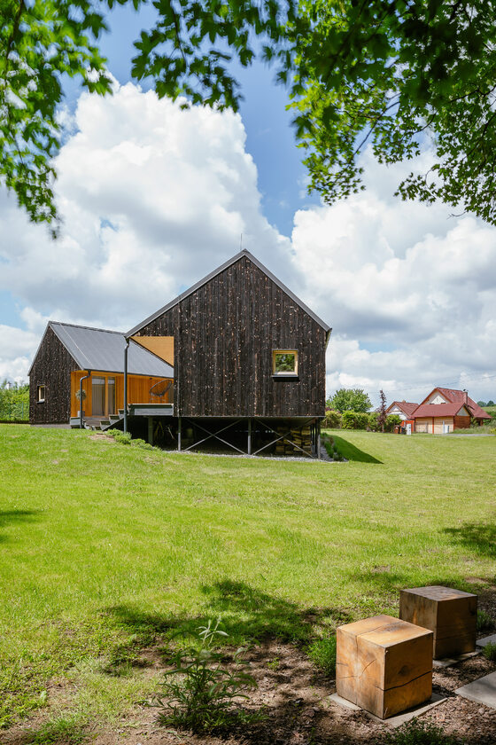 Nowoczesna stodoła, projekt studio KLAR Linka, nowoczesna stodoła, studio KLAR