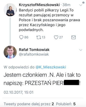 Wpis Krzysztofa Mieszkowskiego