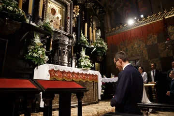 Premier Mateusz Morawiecki na Jasnej Górze podczas Pielgrzymki Rodzin Radia Maryja 