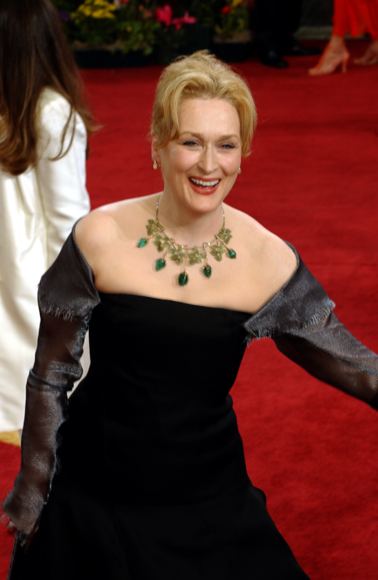 Meryl Streep podczas 75. ceremonii rozdania Oscarów w 2003 roku 