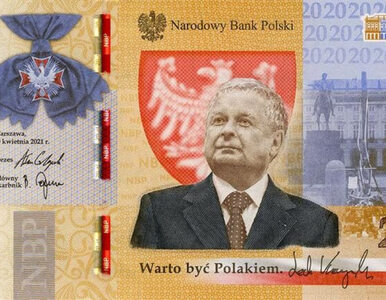 Miniatura: Banknot z Lechem Kaczyńskim trafił do...