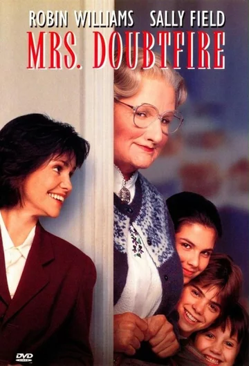 "Pani Doubtfire" "Pani Doubtfire" to amerykańska komedia Chrisa Columbusa z 1993 roku. Robin Williams zagrał w niej główną rolę i wcielił się w Daniela Hillarda oraz panią Euphegenię Doubtfire.