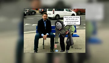 Mem z Rafałem Trzaskowskim 