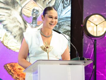 Anna Szymańczyk w&nbsp;czasie gali ShEO Awards