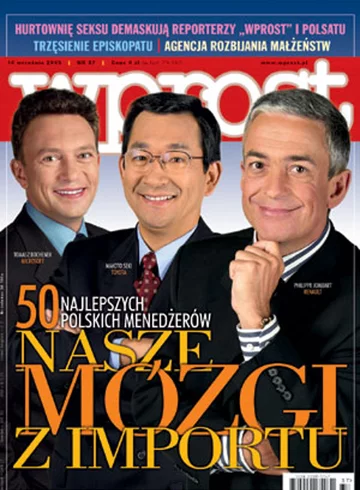 Okładka tygodnika Wprost nr 37/2003 (1085)