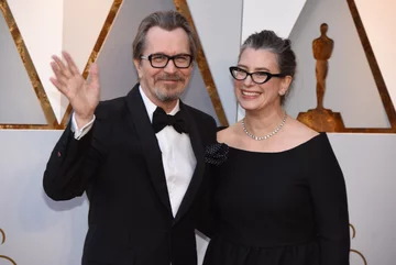 Gary Oldman i jego żona Gisele Schmidt 