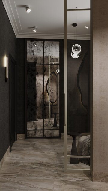 Apartament z widokiem na park, projekt Modeko Studio 