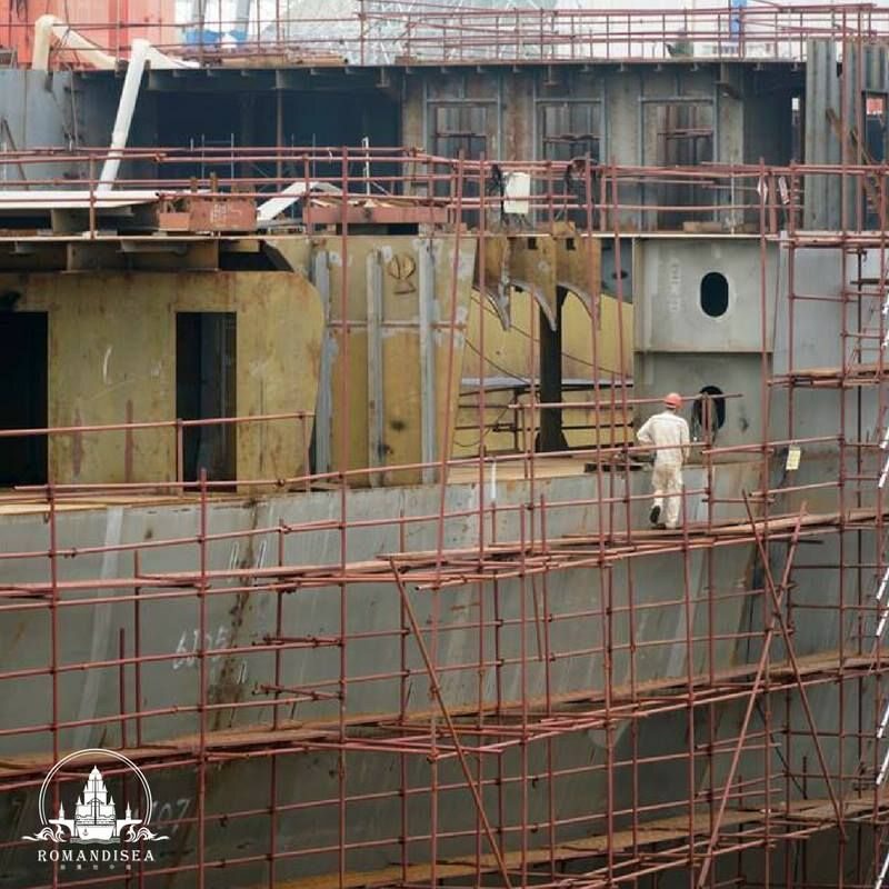 Postęp prac przy budowie Titanica II 