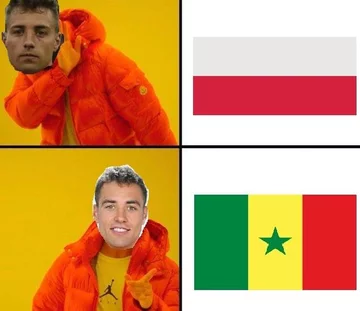 Mem po meczu Polski z Senegalem 