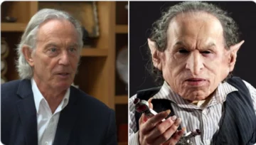 Mem z nową fryzurą Tony'ego Blaira 