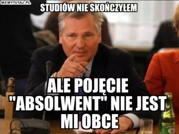 Mem z Aleksandrem Kwaśniewskim 