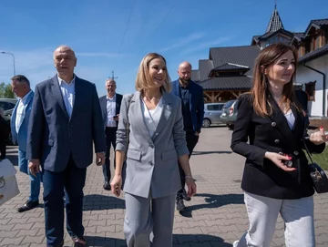 Marta Nawrocka podczas kampanii wyborczej 