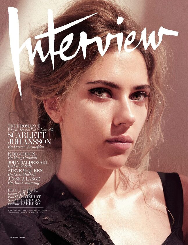 Scarlett Johansson na okładce magazynu "Interview" 