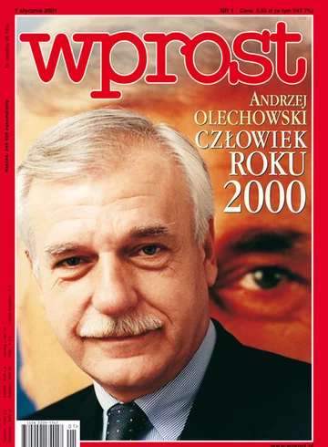 Okładka tygodnika Wprost nr 1/2001 (945)