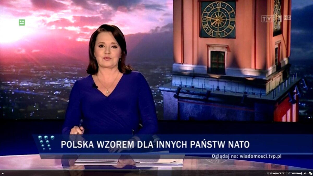 Paski informacyjne w TVP Info 