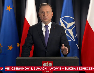 Wojna na Ukrainie. Andrzej Duda apeluje o działanie ponad podziałami....