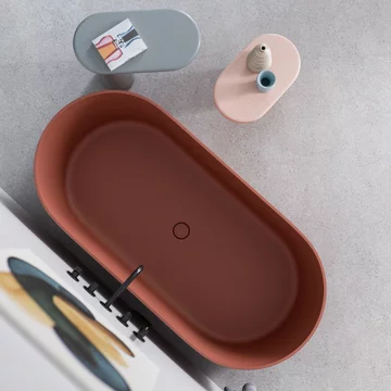 Wanna z kolekcji OVO M+ marki OMNIRES, kolory inspirowane naturą Omnires, OVO, wanna