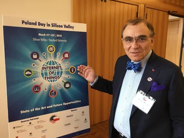 prof. Piotr Moncarz na konferencji Poland Day prof. Piotr Moncarz na konferencji Poland Day na Uniwersytecie Stanforda