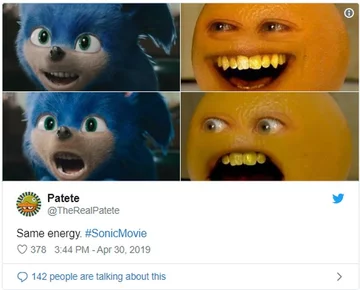 Mem po trailerze filmu „Sonic the Hedgehog” 