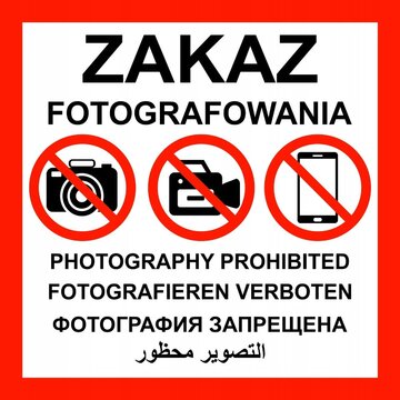 Zakaz fotografowania