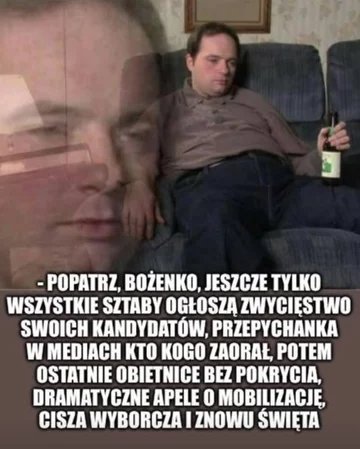 Mem po debacie prezydenckiej w Końskich 