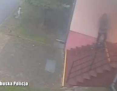 Miniatura: Drzwi komisariatu stanęły w płomieniach....