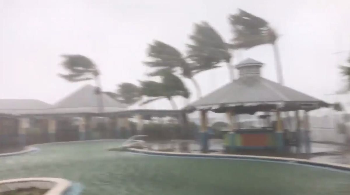 Uderzenie huraganu Irma w Key West 