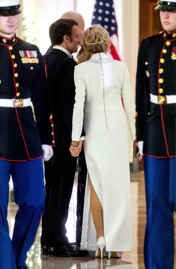 Emmanuel i Brigitte Macron na kolacji u Joe Bidena i Jill Biden 