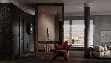 Apartament z widokiem na park, projekt Modeko Studio 