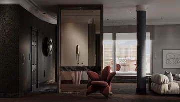 Apartament z widokiem na park, projekt Modeko Studio 