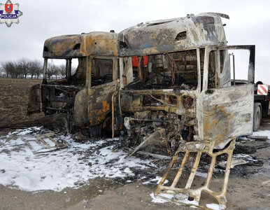Miniatura: Pożar na placu firmy usługowej. Właściciel...