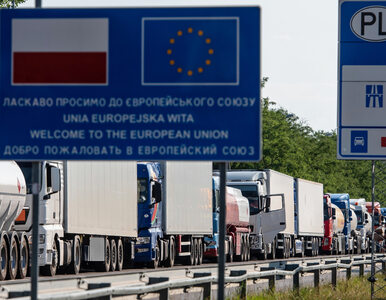 Miniatura: Blokada przejścia granicznego w Dorohusku....