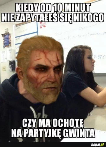 Mem inspirowany grami z serii Wiedźmin 