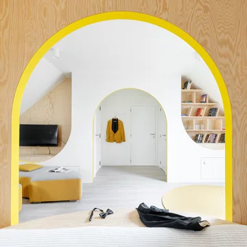 Przestrzeń do zabawy w prywatnym domu w Anwerpii, projekt Van Staeyen Interieur Architecten v2com, dezeen