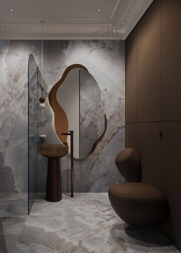 Apartament z widokiem na park, projekt Modeko Studio 