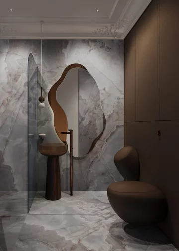 Apartament z widokiem na park, projekt Modeko Studio 