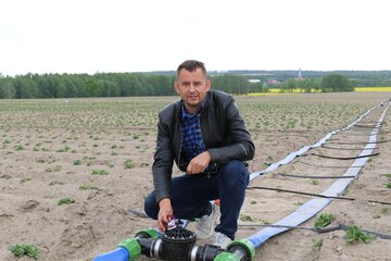 Łukasz Głuszcz specjalista ds. nawodnień w&nbsp;firmie Milex