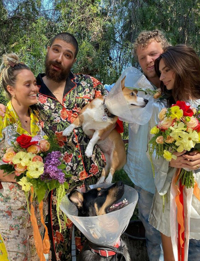 Emily Ratajkowski zorganizowała ślub swojemu psu 