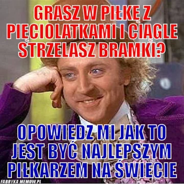 Mem z Willym Wonką 