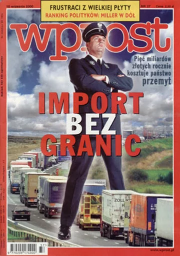 Okładka tygodnika Wprost nr 37/2000 (928)