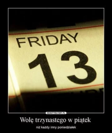 Piątek trzynastego – mem 