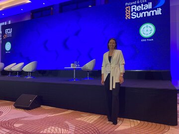 Daria Prochenka na&nbsp;targach Retail Summit 2023