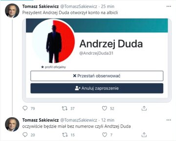 Wpis usunięty z&nbsp;konta Sakiewicza