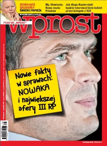 Okładka tygodnika Wprost nr 48/2013 (1605)