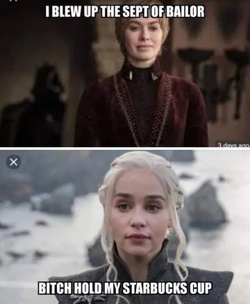 Mem komentujący przemianę Daenerys Targaryen w „Grze o tron” 