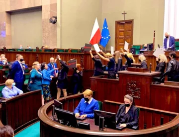 Kadr z 20. posiedzenia Sejmu 