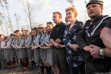 Andrzej Duda i Agata Kornhauser-Duda w Rytlu 