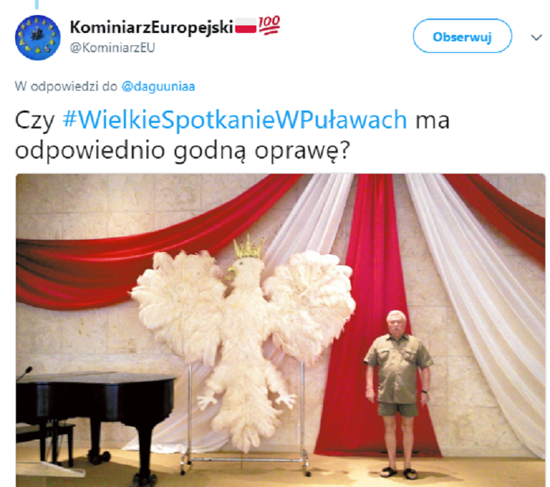 Mem po spotkaniu Lecha Wałęsy z protestującymi 